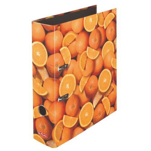 Herlitz Pořadač pákový A4/8 cm lamino - Pomeranče
