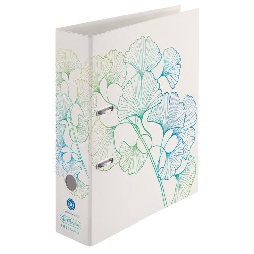 Herlitz Pořadač pákový A4/8 cm lamino GREENline Ginkgo