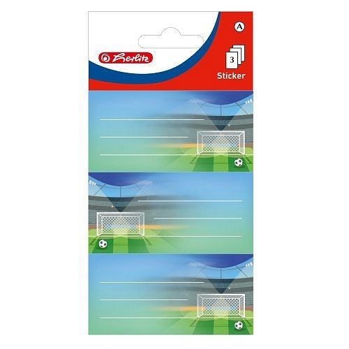 Herlitz Samolepicí etikety na sešit Branka, 3 ks × 3 listy