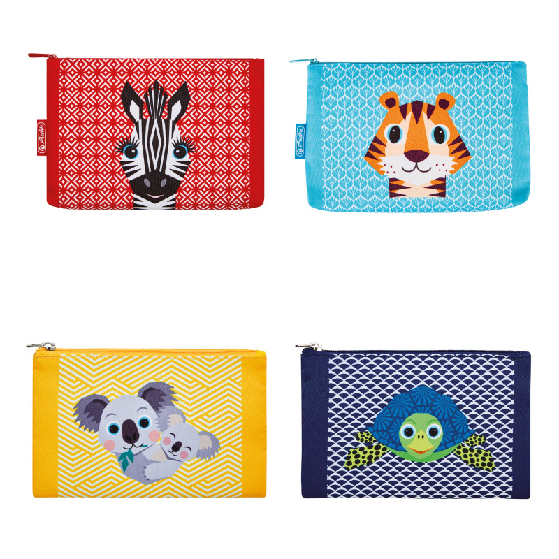Pouzdro ploché Herlitz - Cute Animals, mix motivů