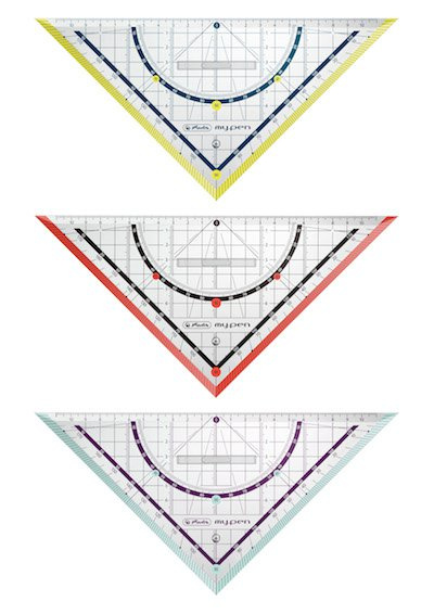 Herlitz my.pen Trojúhelnik 25 cm - mix barev