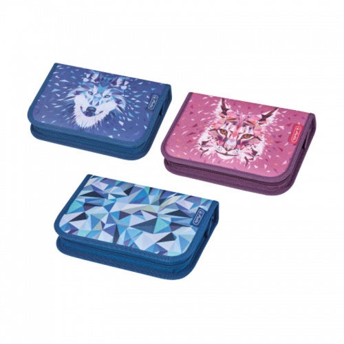 Prázdny peračník, 2 chlopne, Wild Animals