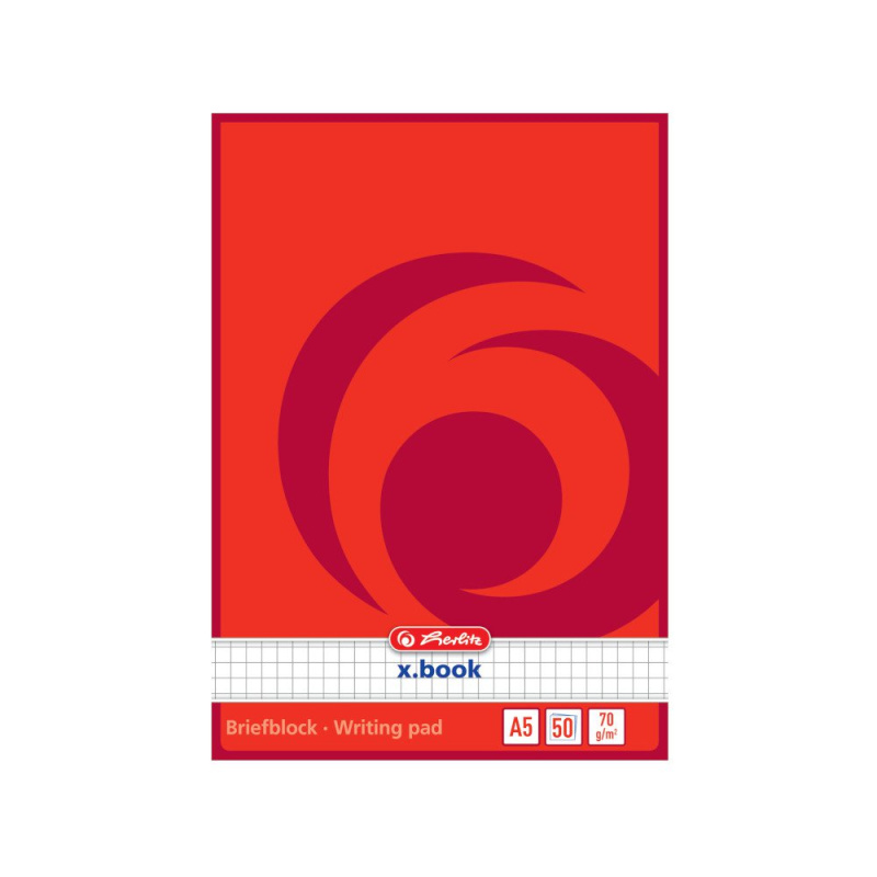 Herlitz Blok lepený A5 50 listů - čtverečkovaný