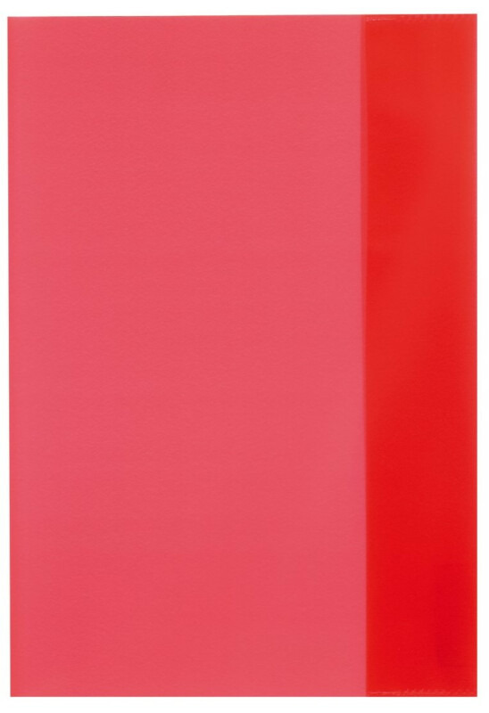 Herlitz Obal na sešit A5 průhledný 90 mic - červený