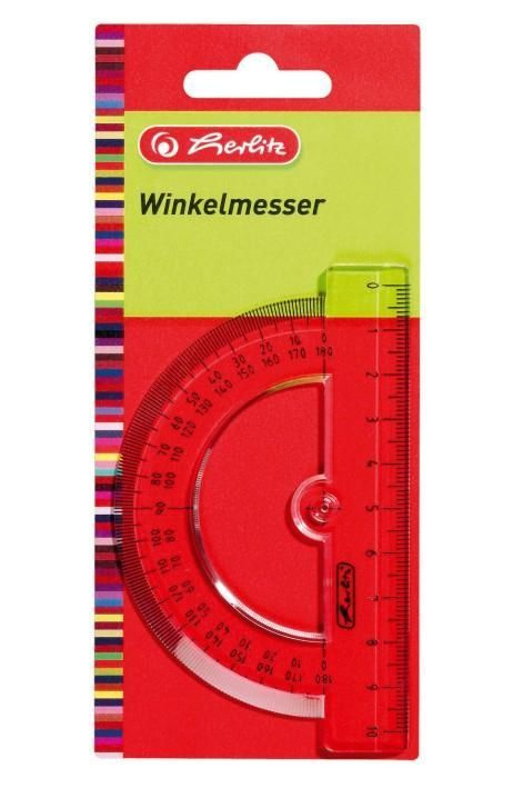 Herlitz Úhloměr 10 cm, plastový - čirý