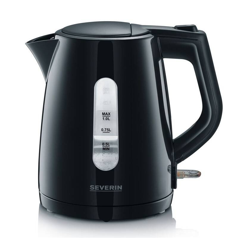 Bezdrátová rychlovarná konvice Severin WK 3410 / 2200 W / 1 l / plast / černá Varianta: ivi1