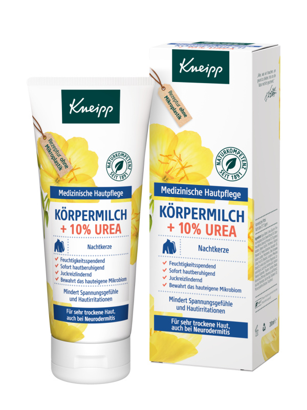 Kneipp Pupalka + 10% urea tělové mléko 200 ml