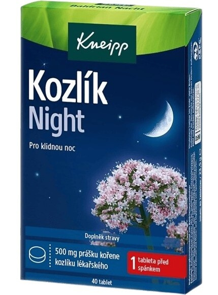Kneipp Kozlík Night 40tablet krabice