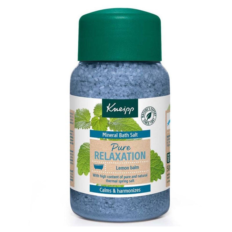 Kneipp Pure Relaxation koupelová sůl Lemon Balm 500 g