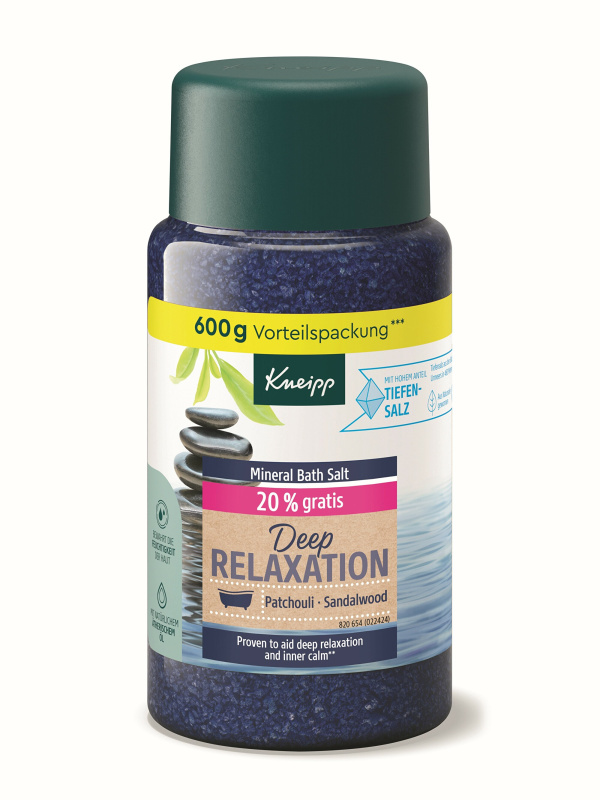Kneipp Deep Relaxation sůl do koupele 600 g