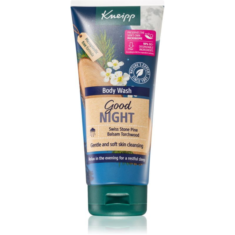 Kneipp Good Night sprchový gel Swiss Stone Pine & Balsam Torchwood 200 ml