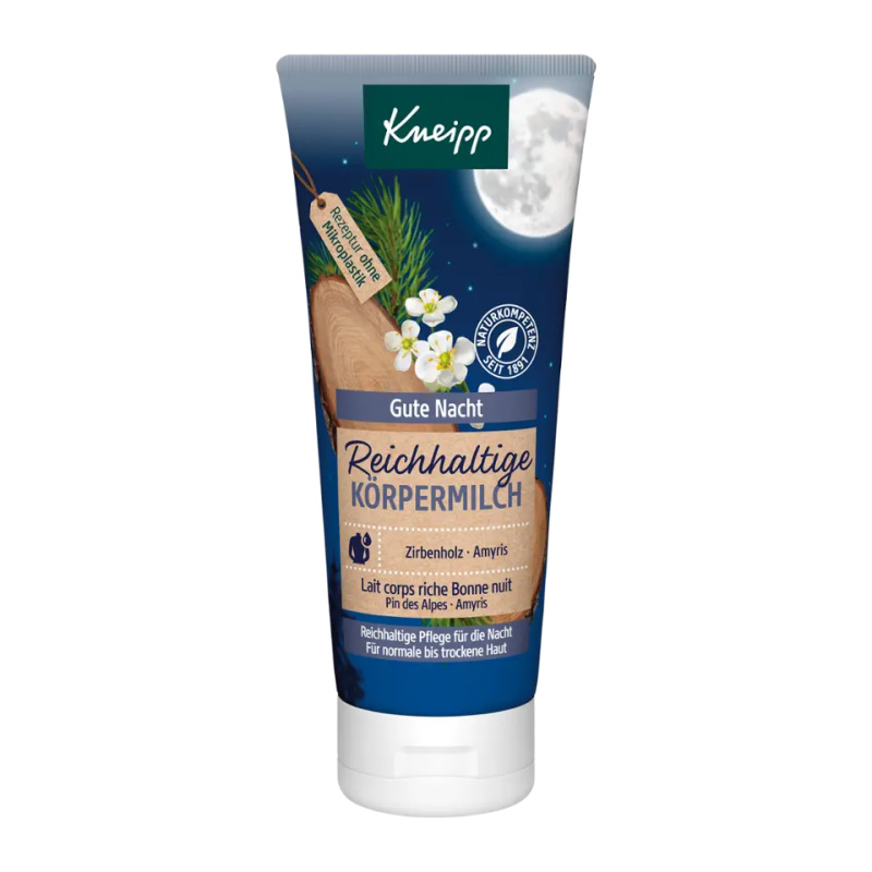 Kneipp Good Night intenzivní hydratační tělové mléko s bambuckým máslem 200 ml