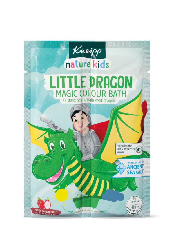 Kneipp Nature Kids barvicí sůl do koupele pro děti Little Dragon 40 g