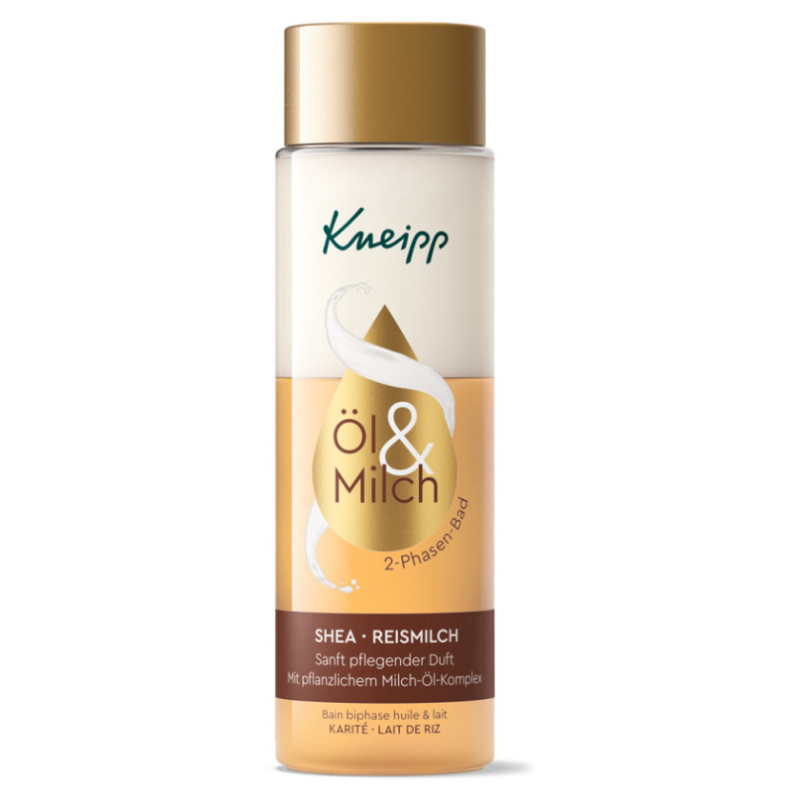 Kneipp Shea Butter & Rice Milk dvoufázový koupelový olej 250 ml