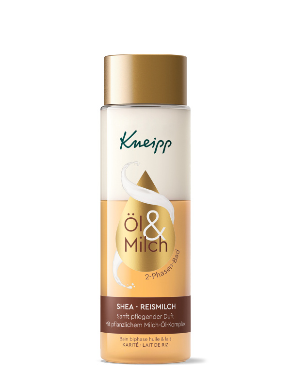 Kneipp Shea Butter & Rice Milk dvoufázový koupelový olej 250 ml