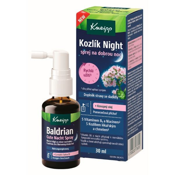 Kneipp Kozlík Night sprej na dobrou noc 30 ml