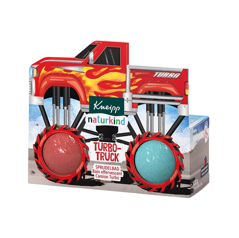 Kneipp Turbo Truck koupelová bomba pro děti 2 ks