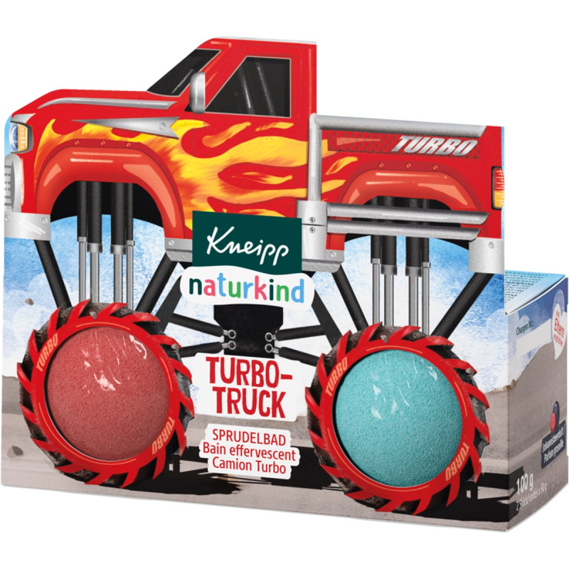 Kneipp Turbo Truck koupelová bomba pro děti 2 ks