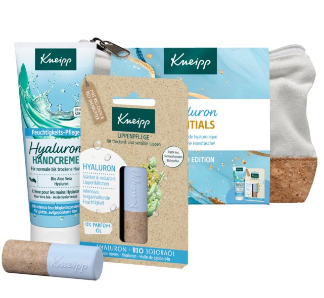 Kneipp Hyaluron Essentials dárková sada kosmetická taštička
