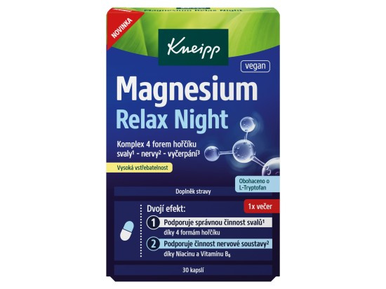 Kneipp Magnesium Relax Night 30 kapslí