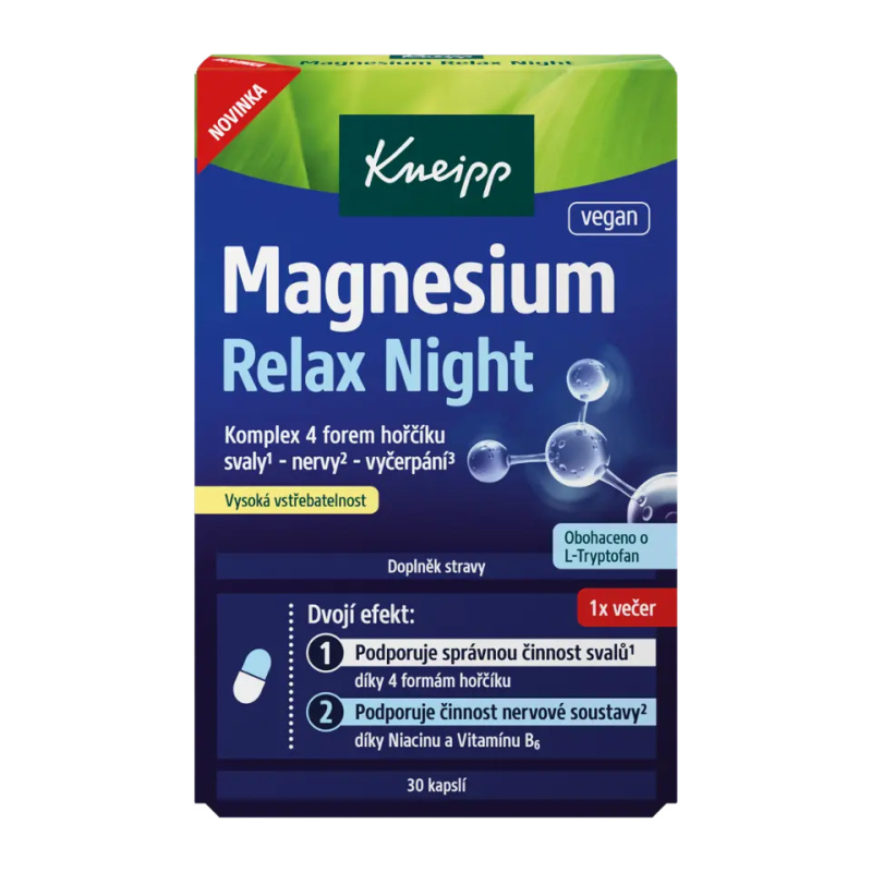 Kneipp Magnesium Relax Night 30 kapslí