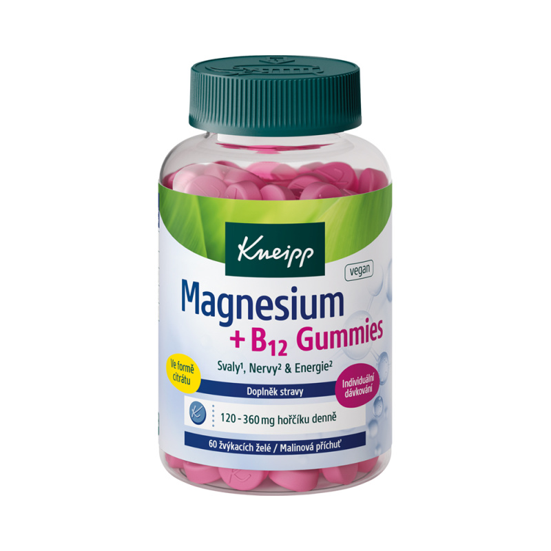Kneipp Doplněk stravy Magnesium + B12 gummies 60 ks
