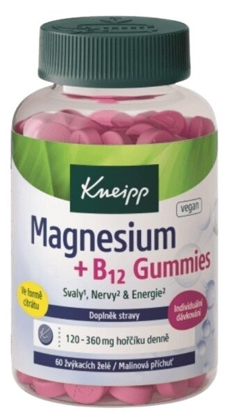 Kneipp Doplněk stravy Magnesium + B12 gummies 60 ks