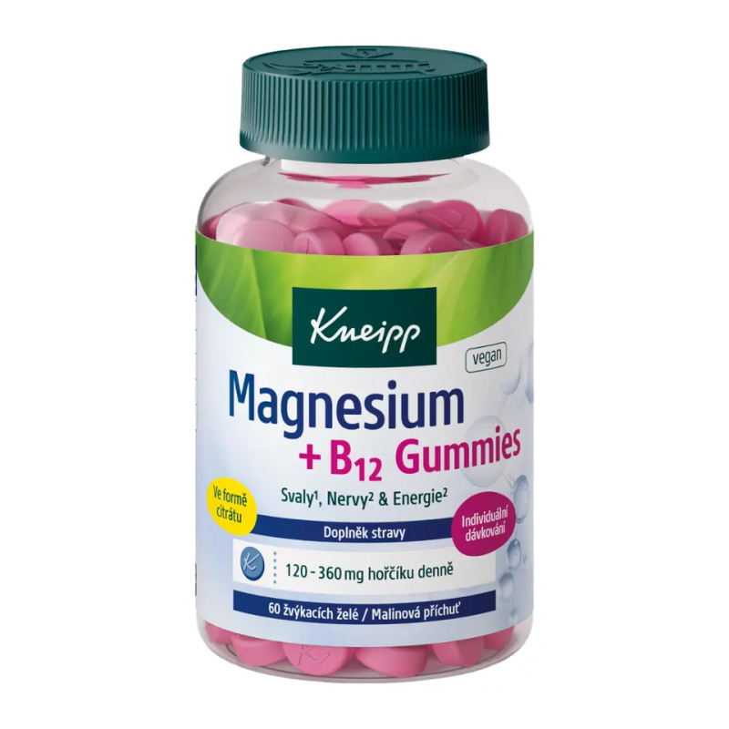 Kneipp Doplněk stravy Magnesium + B12 gummies 60 ks