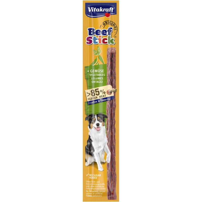 Vitakraft Dog pochoutka Beef Stick salami Zelenina 1 ks 1 bal