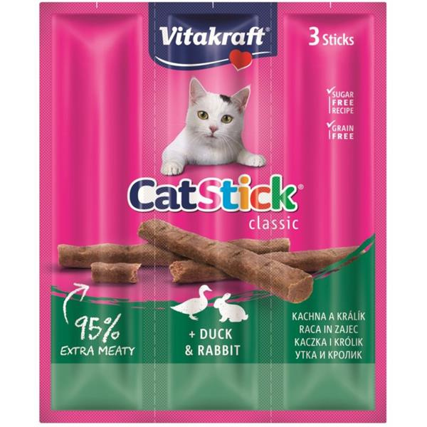 Vitakraft Cat Stick králík a kachna 3x6 g