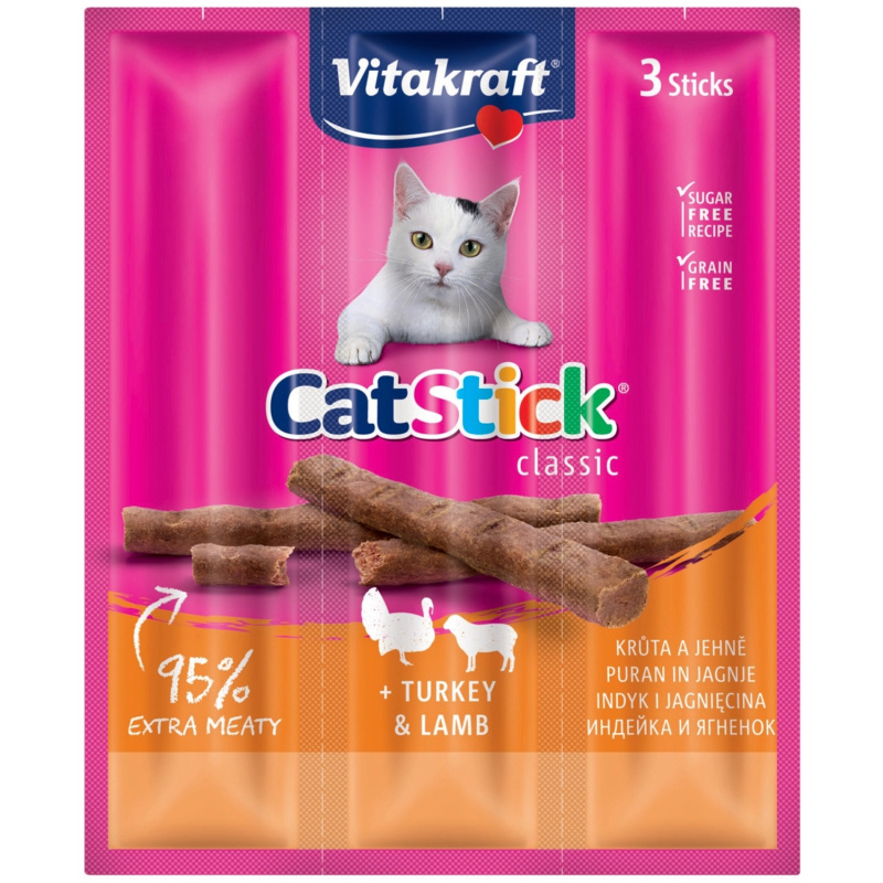 Vitakraft Cat Stick krůta a jehně 3x6 g