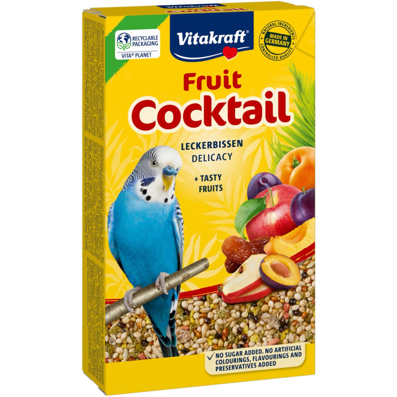 Vitakraft Doplňkové krmivo pro andulky Frutti Cocktail, 200 g
