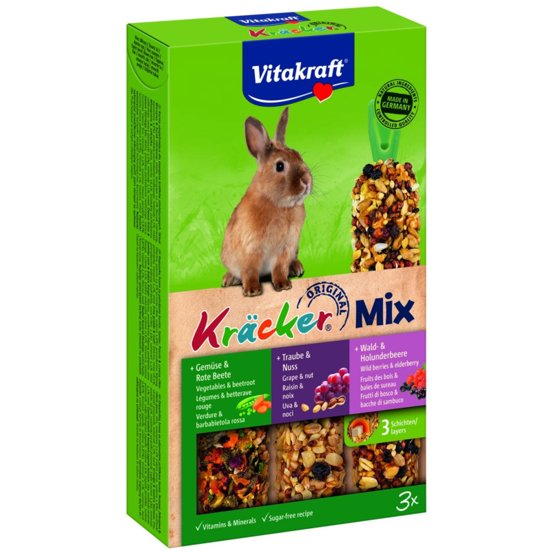 Vitakraft Rodent Rabbit poch. Kräck Trio mix 3ks