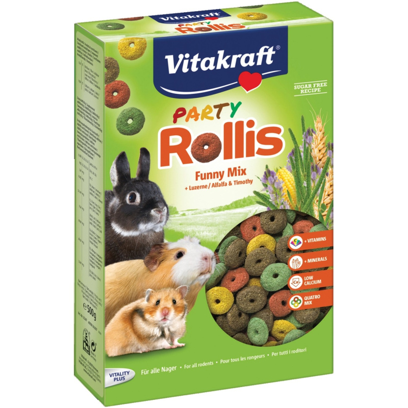 Vitakraft Party Rollis Funny Mix pro hlodavce 500 g