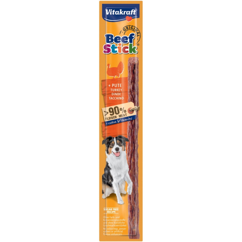 Vitakraft Dog pochoutka Beef Stick salami Turkey 1 ks 1 bal