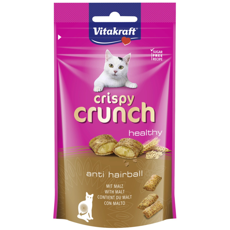 Vitakraft Pochoutka pro kočky Crispy Crunch healthy anti hairball 60 g