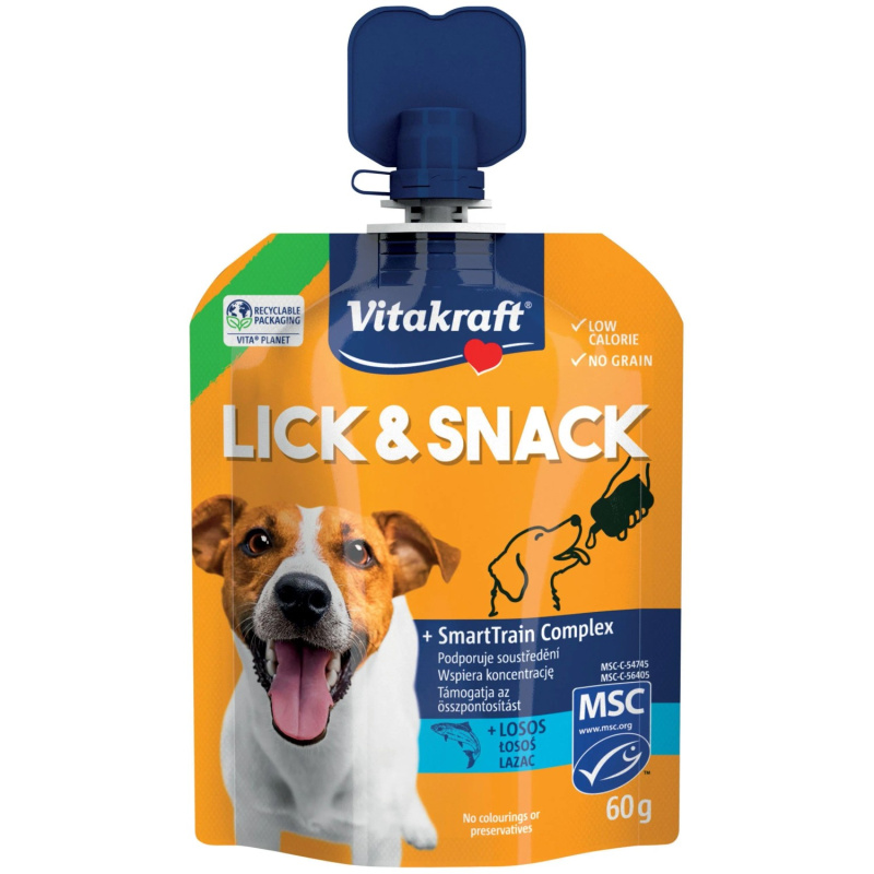 Vitakraft Lick & Snack s lososem 60 g