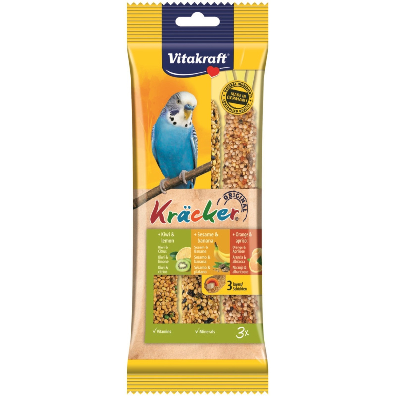 Vitakraft Kräcker andulka kiwi, sezam a pomeranč 3 ks