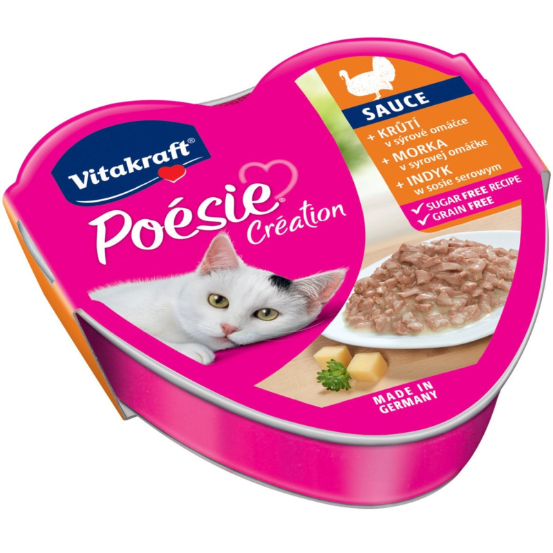 Vitakraft Cat Poésie konz. šťáva krocan v sýr.om. 85g