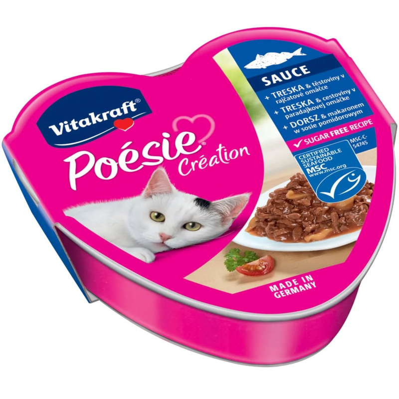 Vitakraft Cat Poésie konz. šťáva treska,těst,rajče 85g