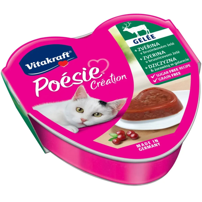 Vitakraft Cat Poésie konz. želé zvěř.,brusinka 85g