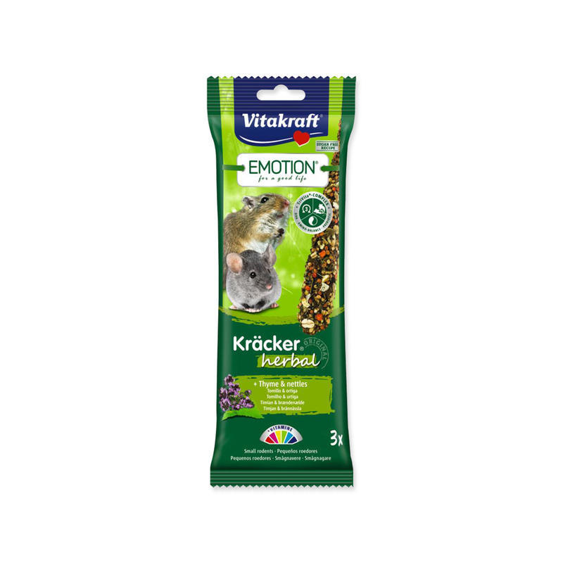 Tyčinky VITAKRAFT Emotion Kracker Herbal pro malé hlodavce 75 g