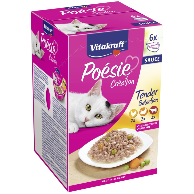 Vitakraft Poésie Création Sauce 6x85 g