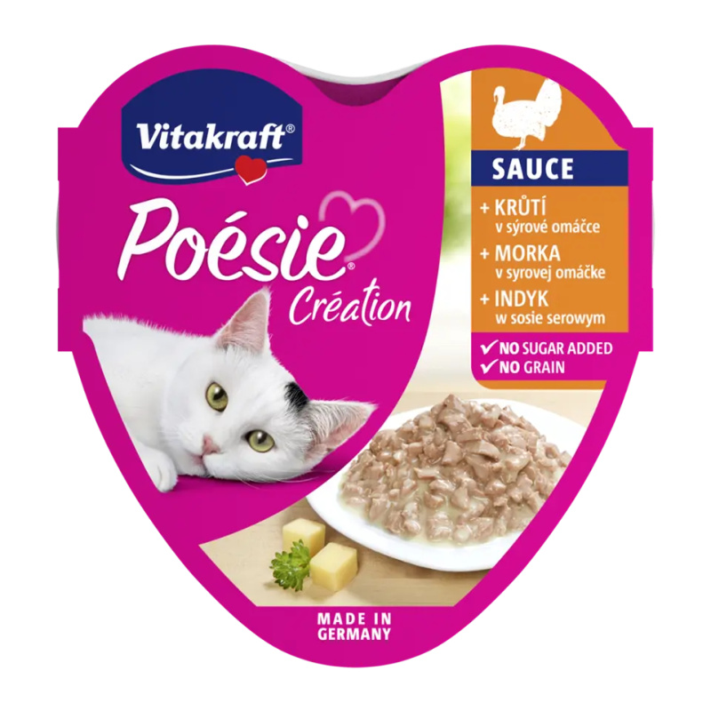 Vitakraft Poésie Création Sauce krůta a sýr 85 g