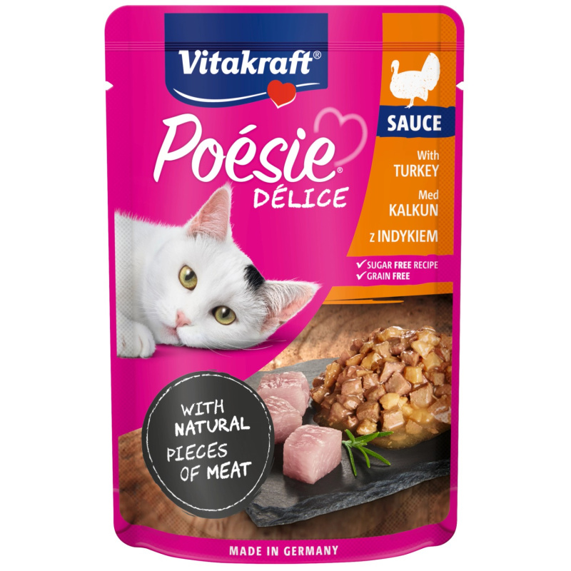 Vitakraft Cat Poésie DéliSauce kapsa krůtí 85g