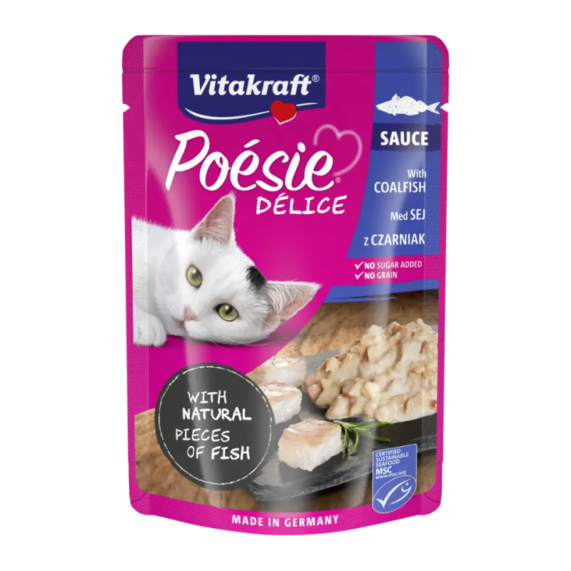 Vitakraft Cat Poésie DéliSauce kapsa treska tm. 85g