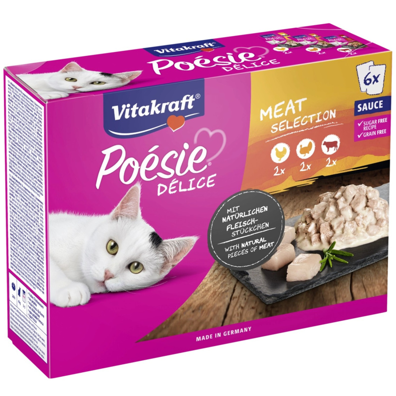 Vitakraft Poésie Délice Sauce masový 6x85 g