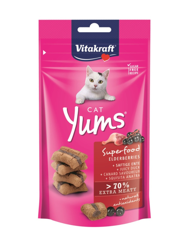 VITAKRAFT Cat Yums Superfood bezinky 40 g