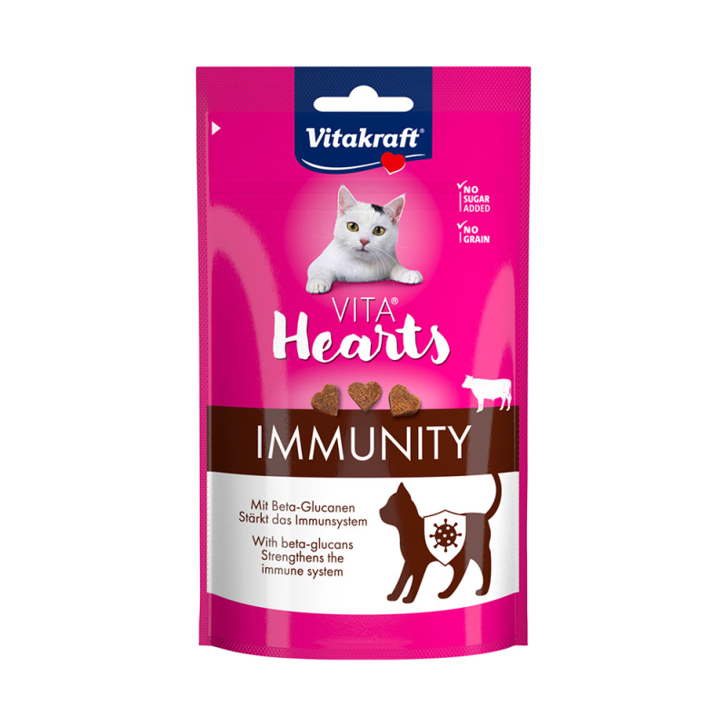 Vitakraft Vita Hearts Immunity hovězí pamlsky pro kočky