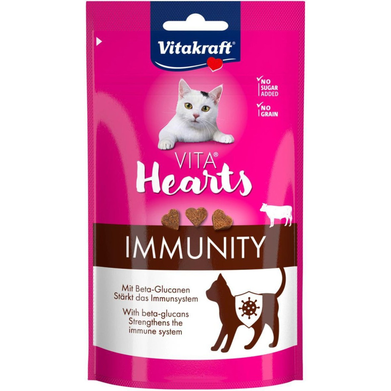 Vitakraft Vita Hearts Immunity hovězí pamlsky pro kočky